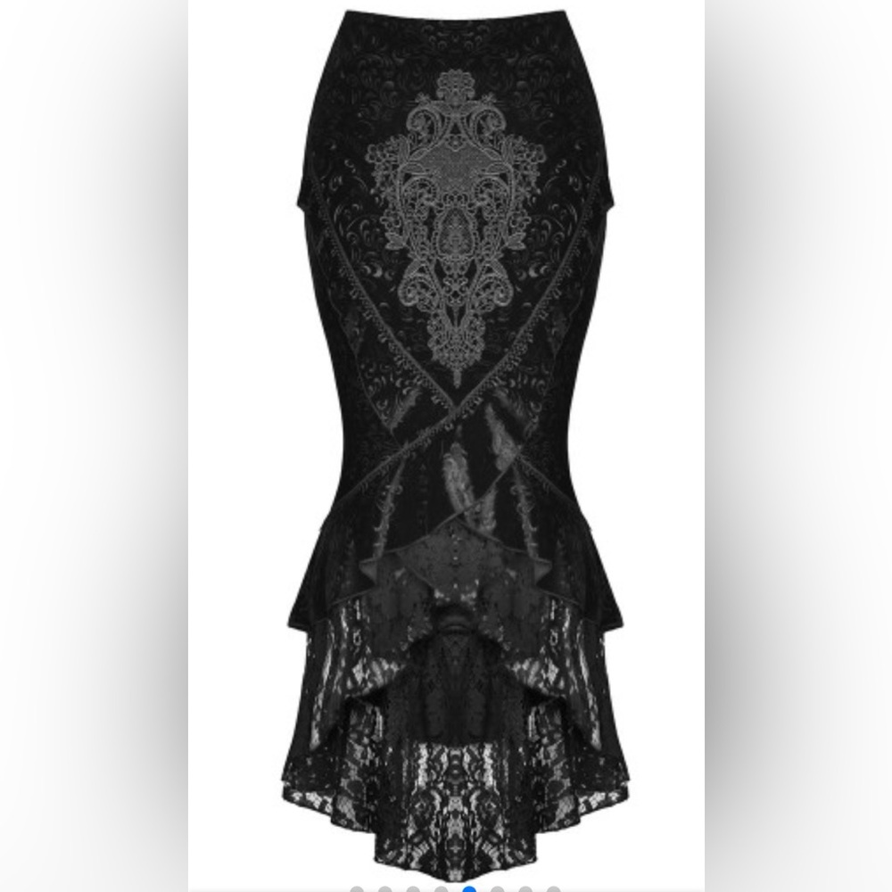 ROMWE Gothic Style Maxi Midi Skirt Size 1XL.